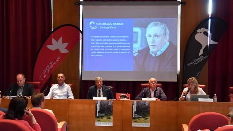 GPFF2018 Conferenza stampa Aosta Elso Gerandin Claudio Restano Antonio Fosson Italo Cerise Franco Allera Ugo Curtaz Luisa Vuillermoz