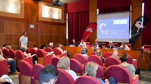 GPFF2018 Conferenza stampa Aosta Elso Gerandin Claudio Restano Antonio Fosson Italo Cerise Franco Allera Ugo Curtaz Luisa Vuillermoz