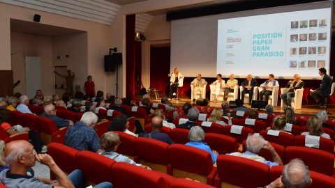 GPFF2018 cerimonia apertura position paper Elso Gerandin Luisa Vuillermoz Patrizia Morelli Italo Cerise Franco Allera Gabriele Caccialanza Grivola Cogne