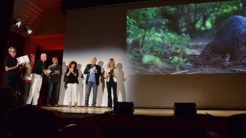 GPFF2018 Premiazione Bruno Bassano Gabriele Caccialanza Luisa Vuillermoz The pangolin Cogne
